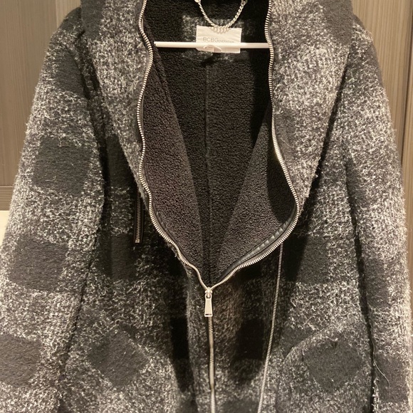BCBGeneration cozy and warm jacket in grey/black. Size M. - Picture 6 of 8